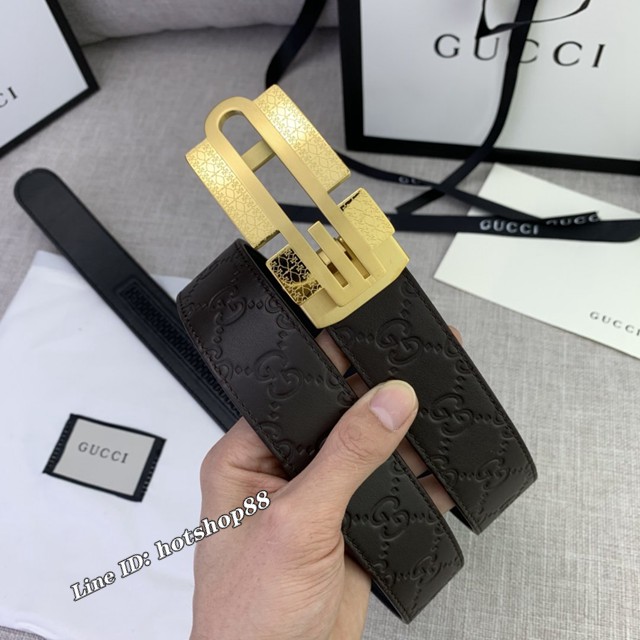 Gucci爆款皮帶 古奇自動平滑扣小牛皮腰帶  jjp2680